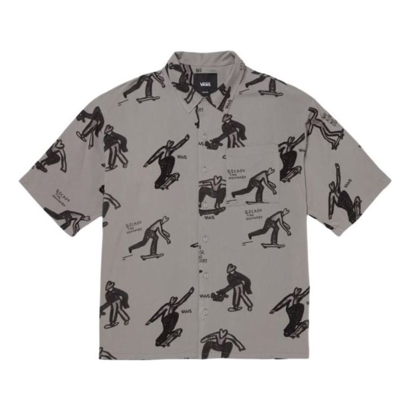 Vans Asia Artist Collection SS24 Short-sleeved Shirt 'Dark Grey' VN000J2XDGC1