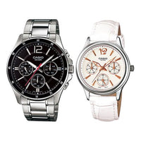 CASIO Quartz Waterproof Mens Black/White Analog MTP-1374D-1A<P-2085L-7A