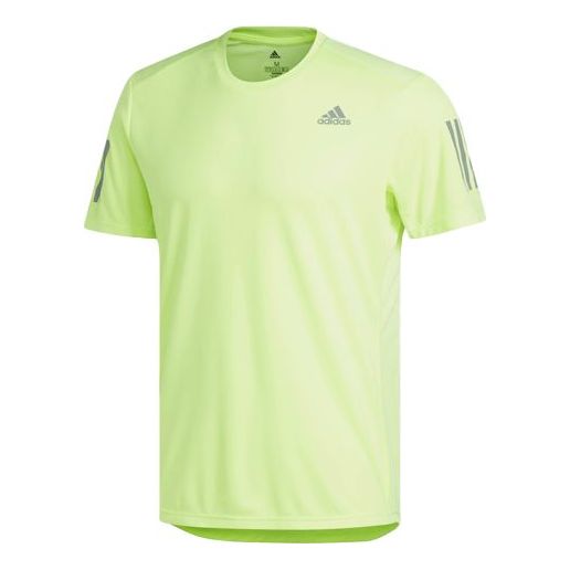 adidas Own The Run TEE Running Short Sleeve Fluorescence Yellow DX1316