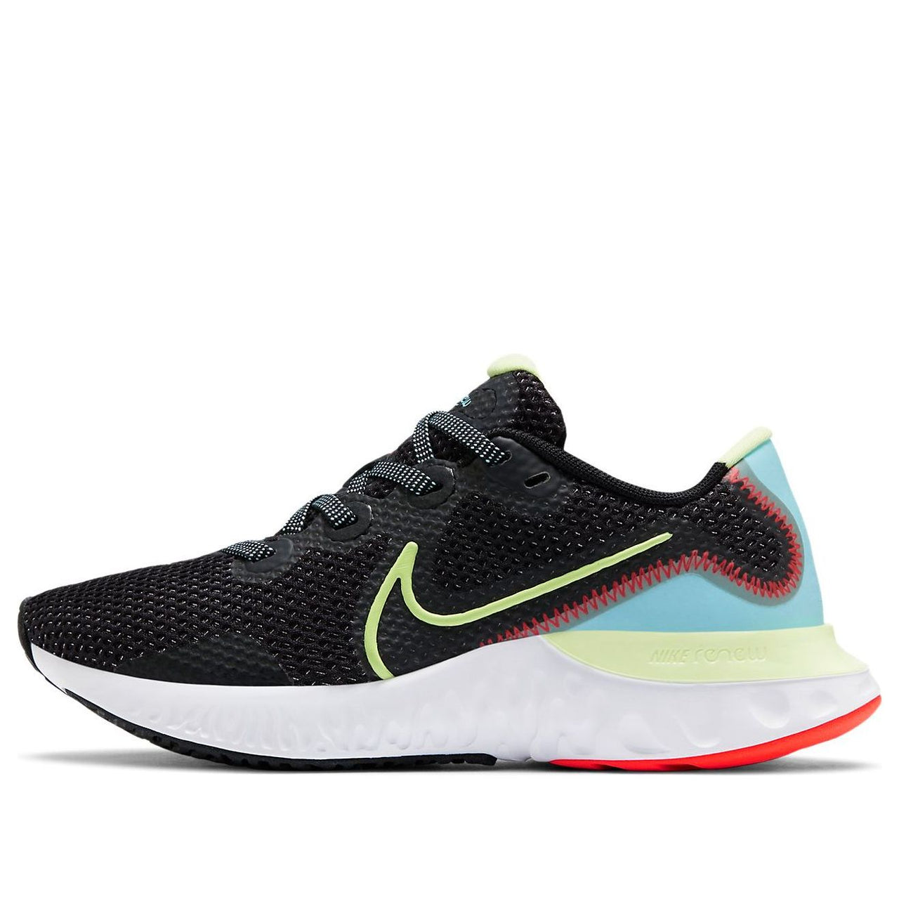 (WMNS) Nike Renew Run 'Black Volt Glacier Ice' CK6360-009