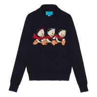 Gucci x Disney SS21 Cotton-Wool-Blend Turtleneck Sweater For Men Navy 645287-XKBPD-4330