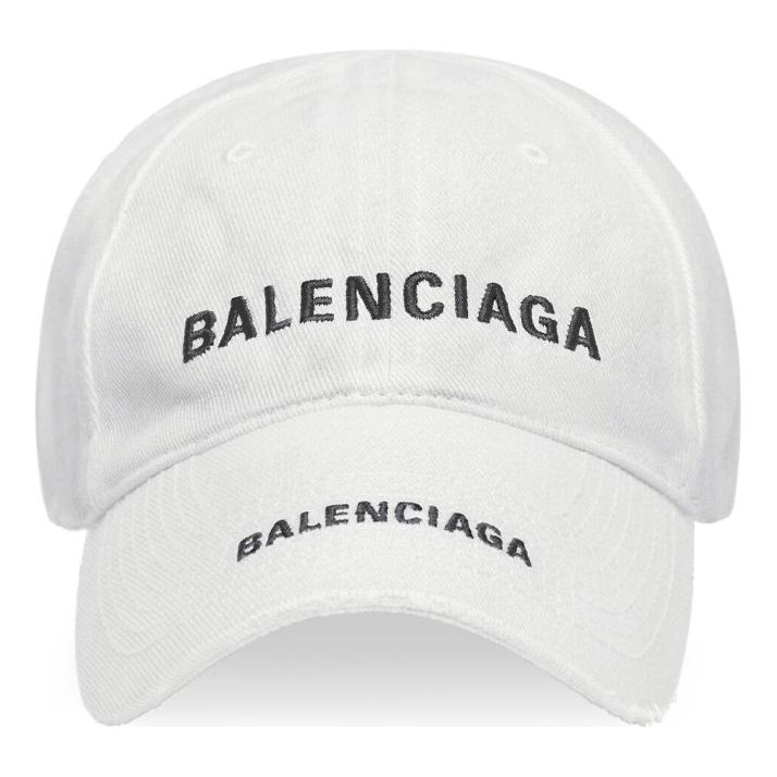 Balenciaga Double Logo Cap 'White' 744273415B39160