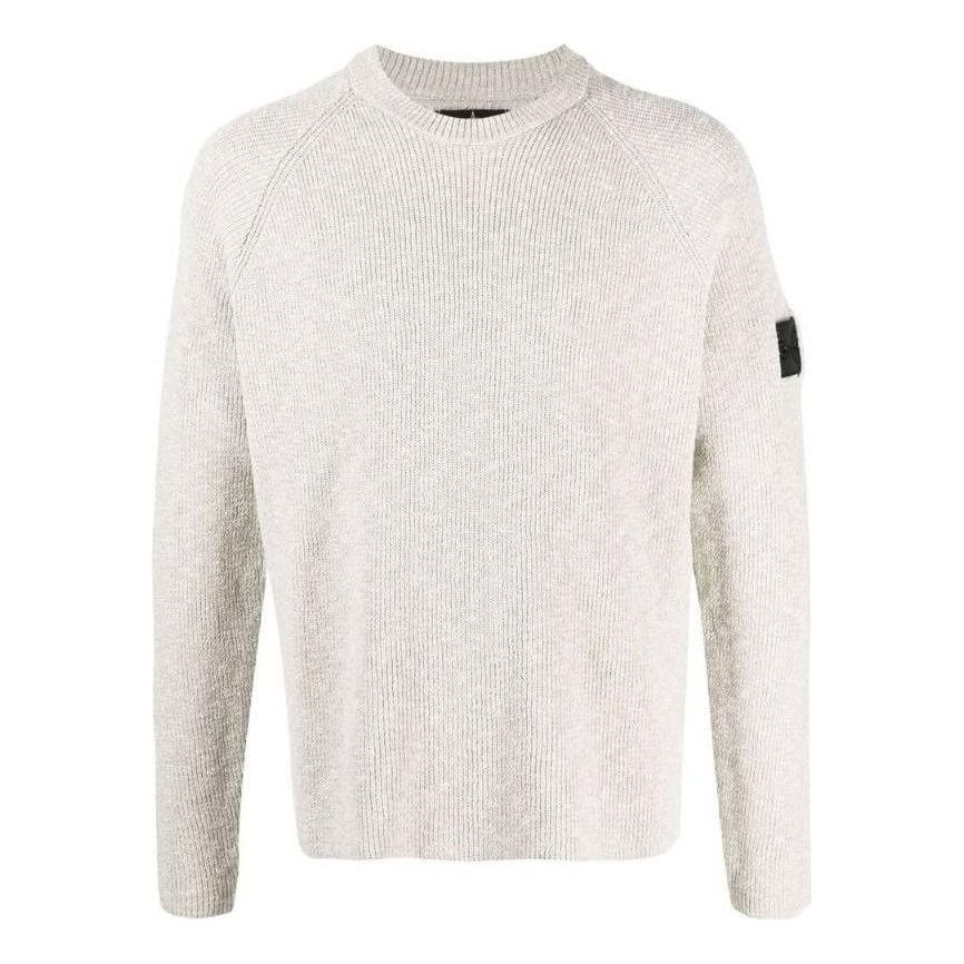 STONE ISLAND Shadow Project Logo Patch Knitted Jumper 'Grey' 78195121R-V0035