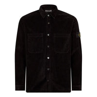 STONE ISLAND Corduroy 400TC Overshirt 'Black' 791511311-V0029