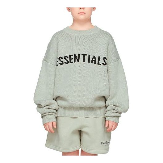(GS) سترة Fear of God Essentials خريف وشتاء 2021 باللونين الأخضر والخرساني FOG-FW21-131