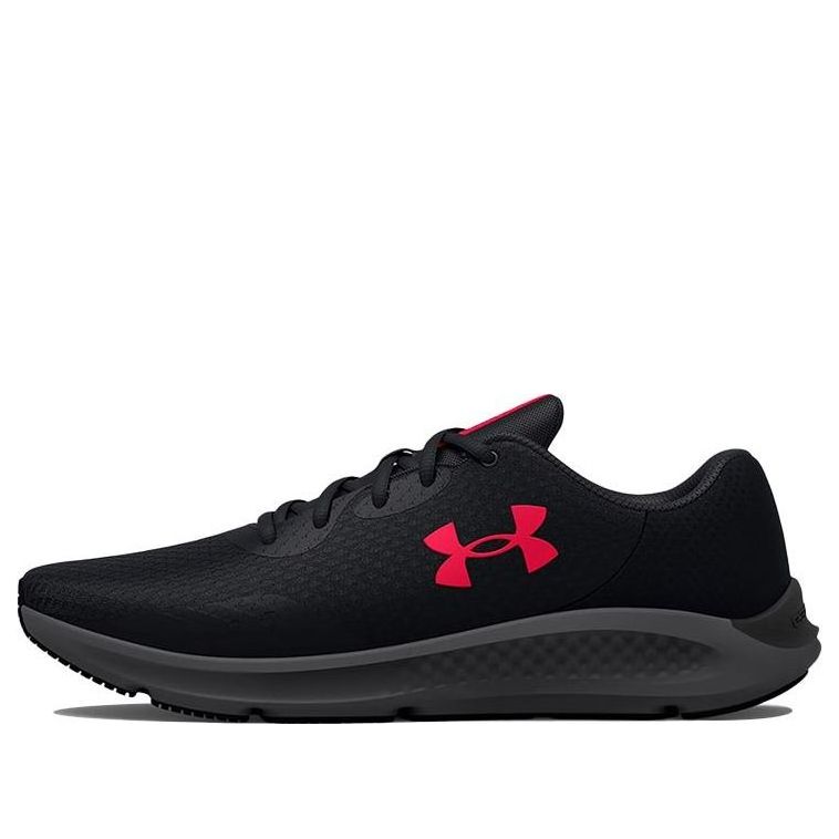 Under Armour Charged Pursuit 3 4E Wide 'Black Red' 3025801-003