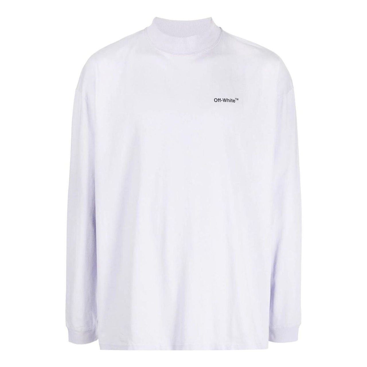 Men's Off-White FW22 Solid Color Arrow Pattern Logo Printing Round Neck White OMAB032F22JER0013610