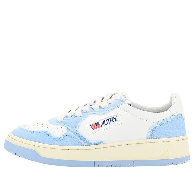 (WMNS) AUTRY Medalist Low Leather and Fabric 'White Baby Blue' AULW-CB04