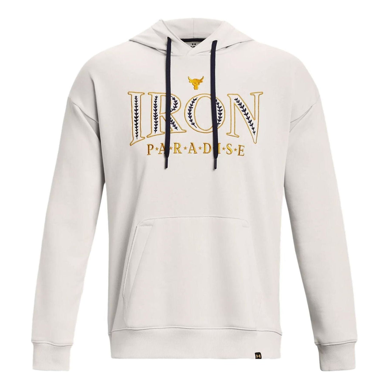 Under Armour Project Rock Iron Paradise Embroidered Hoodie 'White' 1380115-114