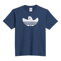 adidas originals Unisex G Shmoo Ss Logo Short Sleeve Blue GL9955