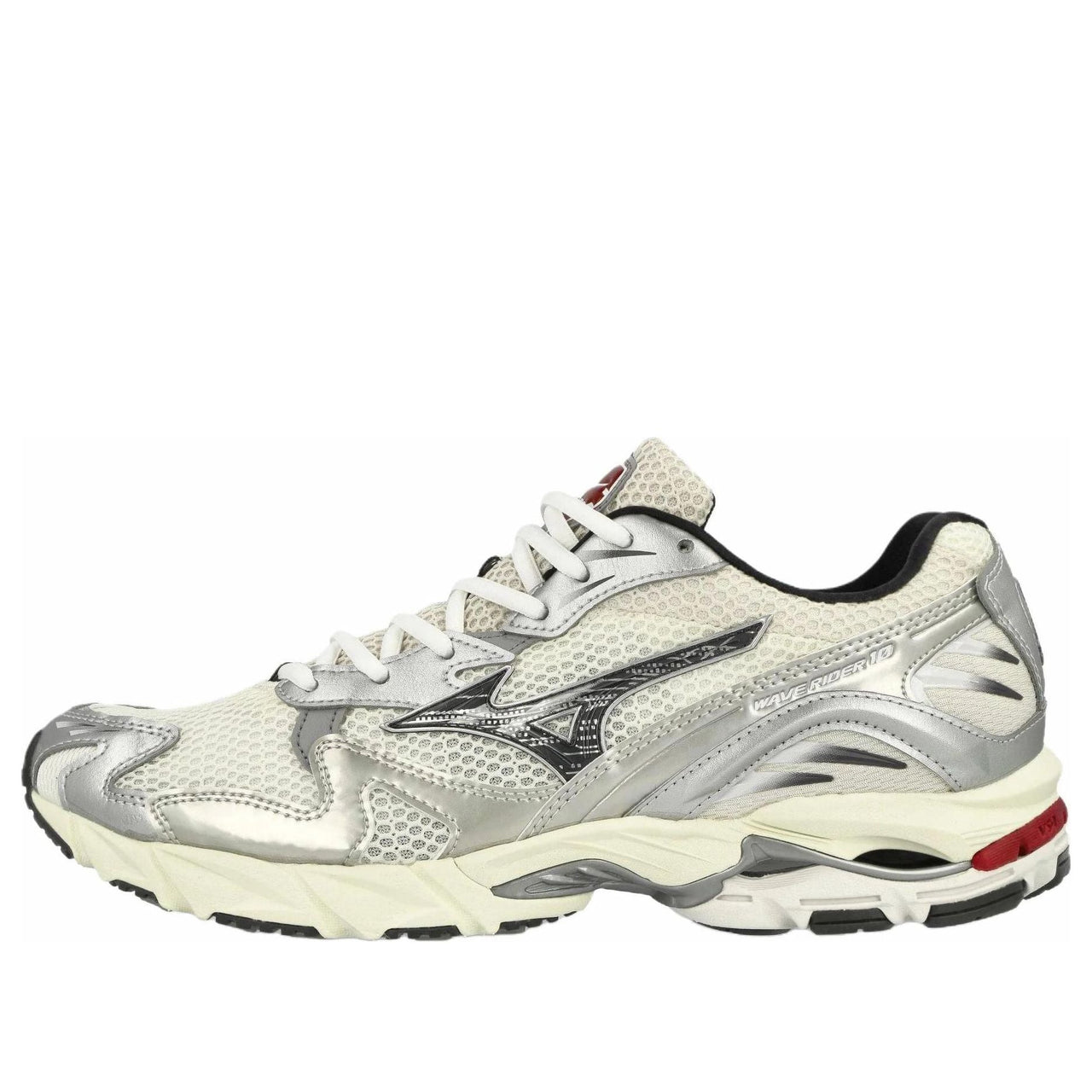 Mizuno Wave Rider 10 'White Black Rythmic Red' D1GA243111