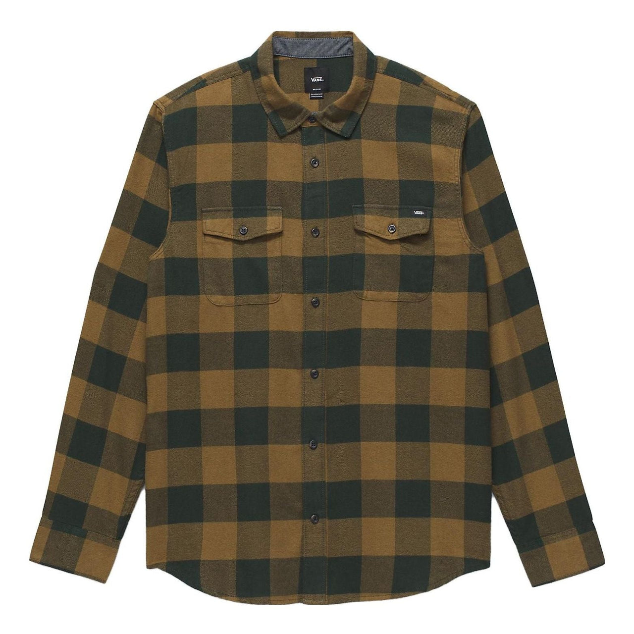 Vans Aliso Flannel Button Down Shirt 'Deep Forest' VN0A49LDCMD
