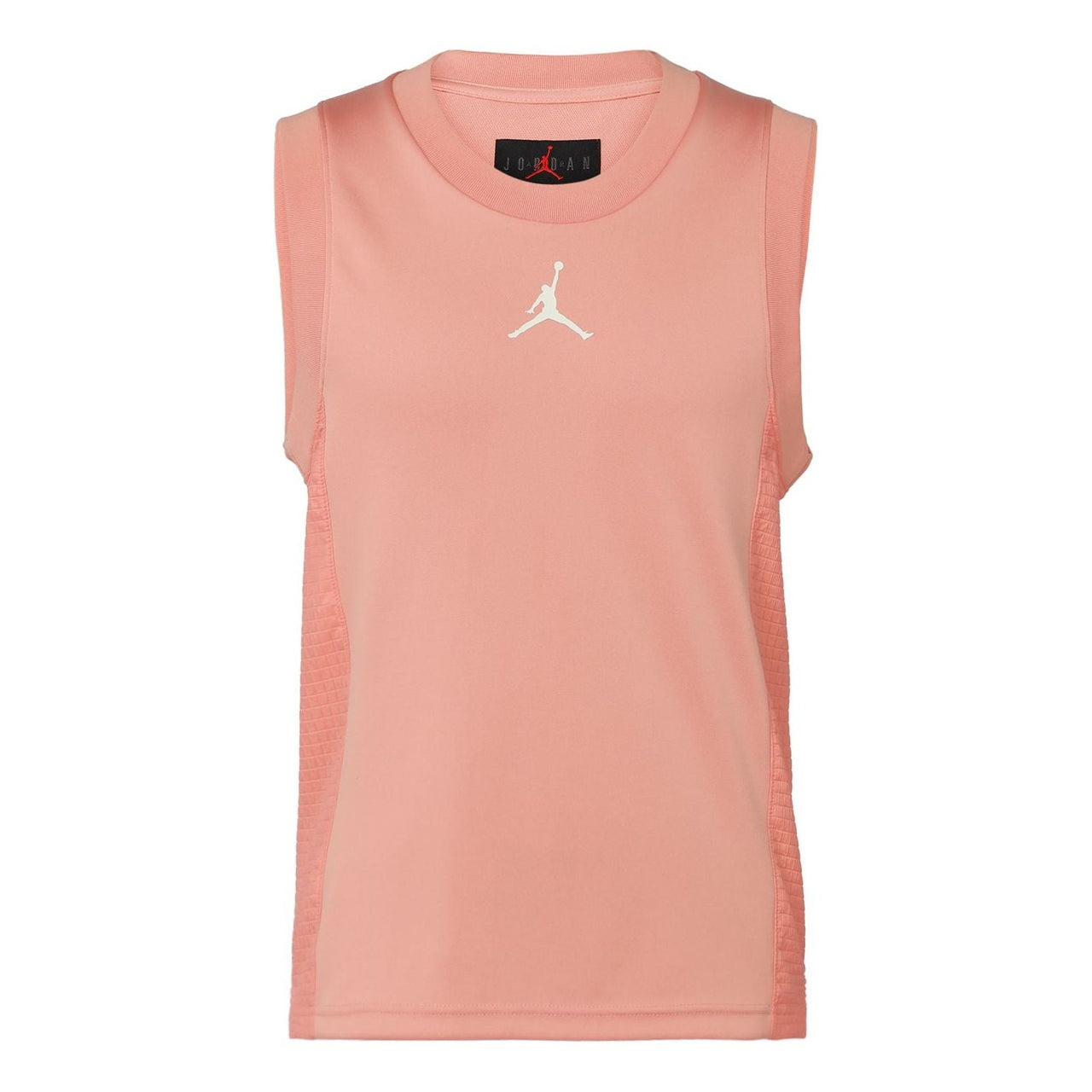 سترة Air Jordan Colorblock Logo للرجال برقبة دائرية وبدون أكمام باللون البرتقالي CZ4742-808