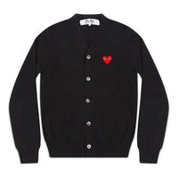 COMME des GARCONS PLAY Cardigan Red Emblem 'Black' AZ-N008-051-1
