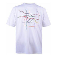 Men's Converse Logo Printing Short Sleeve White 10020851-A01