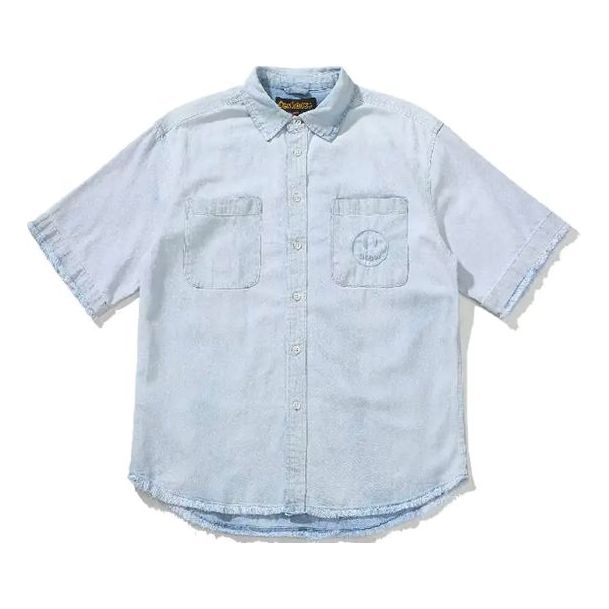 Drew House Lightweight Denim Shirt 'Light Indigo' DR-SS21-88