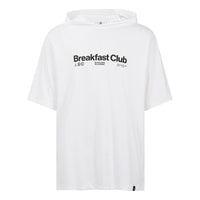 Men's Nike Alphabet Printing Hooded Pullover Short Sleeve White T-Shirt DQ7383-100