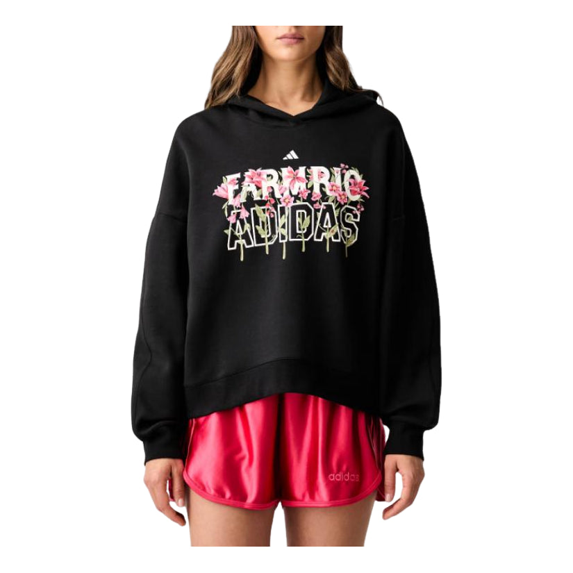 (WMNS) adidas x Farm Rio Hoodie Asia Sizing 'Black' KR0252
