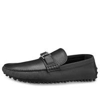 LOUIS VUITTON LV Hockenheim Moccasin Shoes 'Black' 1A5UTG