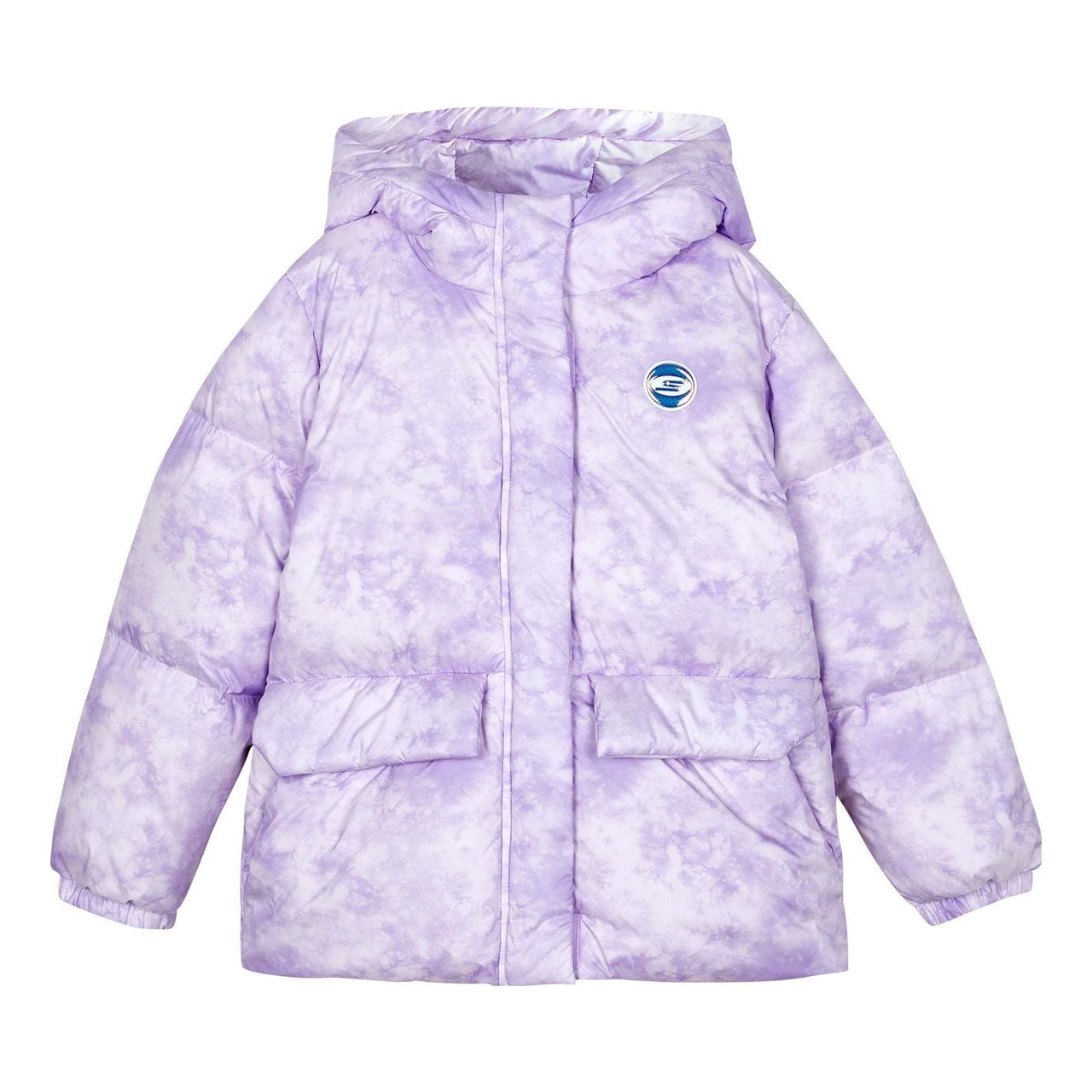 (GS) Skechers Hooded Down Jacket 'Purple White' P423G002-03HH