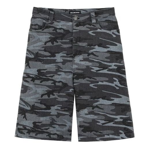 Balenciaga Camouflage Bermuda Short 'Grey' 641464TJW551055