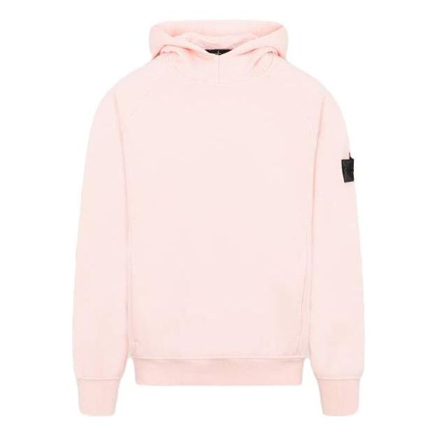 STONE ISLAND Shadow Project Cotton Fleece Popover Hoodie 'Pink' 781960219-V0080