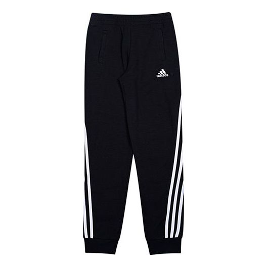 (GS) adidas Stripe Loo Sports Pants/Trousers/Joggers Boy Girls Black GE0947