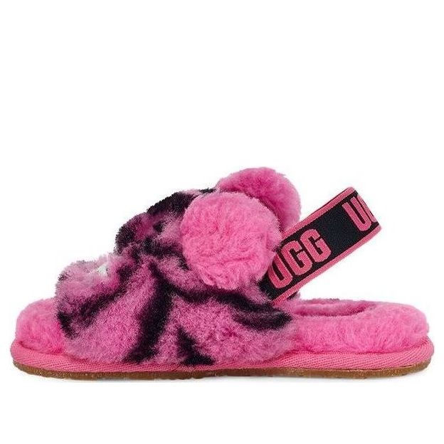 (TD) UGGFluff Yeah Slide Tiger Stuffie 'Carnation' 1124940T-CRNT