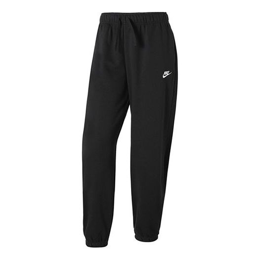 (WMNS) Nike Sportswear Club Fleece Mid-Rise Oversized Sweatpants 'Black' DQ5800-010