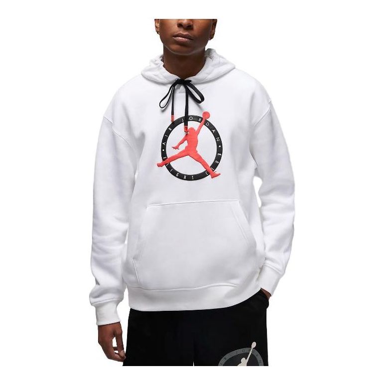 Air Jordan Flight MVP Graphic Fleece Pullover Hoodie 'White' FB7050-100