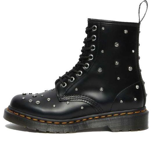 (WMNS) حذاء مارتن 1460 من سواروفسكي × دكتور مارتنز أسود 27208001