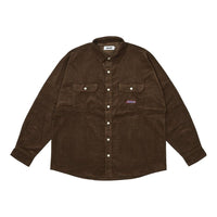 Palace Drop Shoulder Cord Shirt 'Nice Brown' P25SHT037