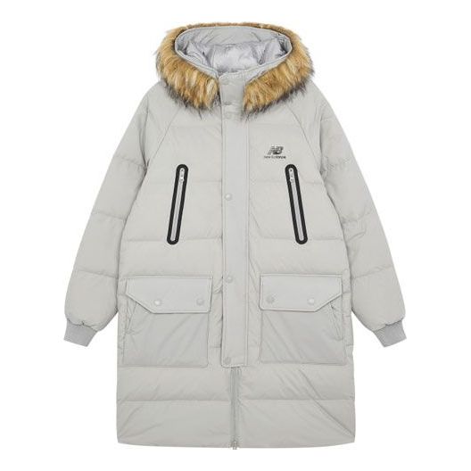New Balance Classic Long Down Jacket Asia Sizing 'White' AMJ14321-ARF