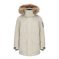 New Balance Warm Hooded Down Jacket 'White' 5PB42201-DB