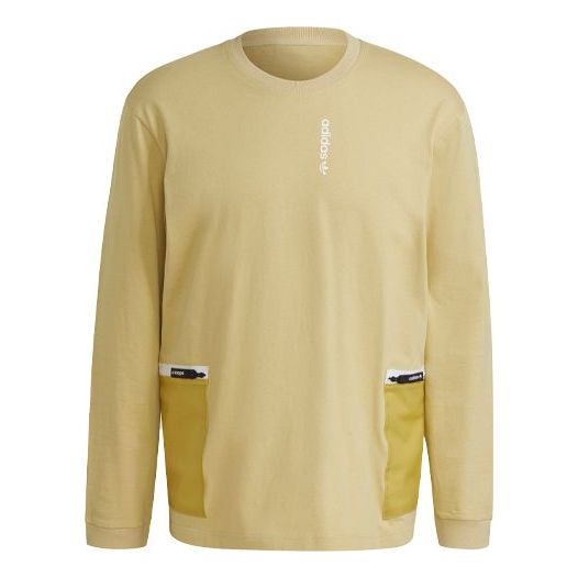 adidas originals G Outd Ls Tee Contrasting Colors Pocket Sports Long Sleeves H09364