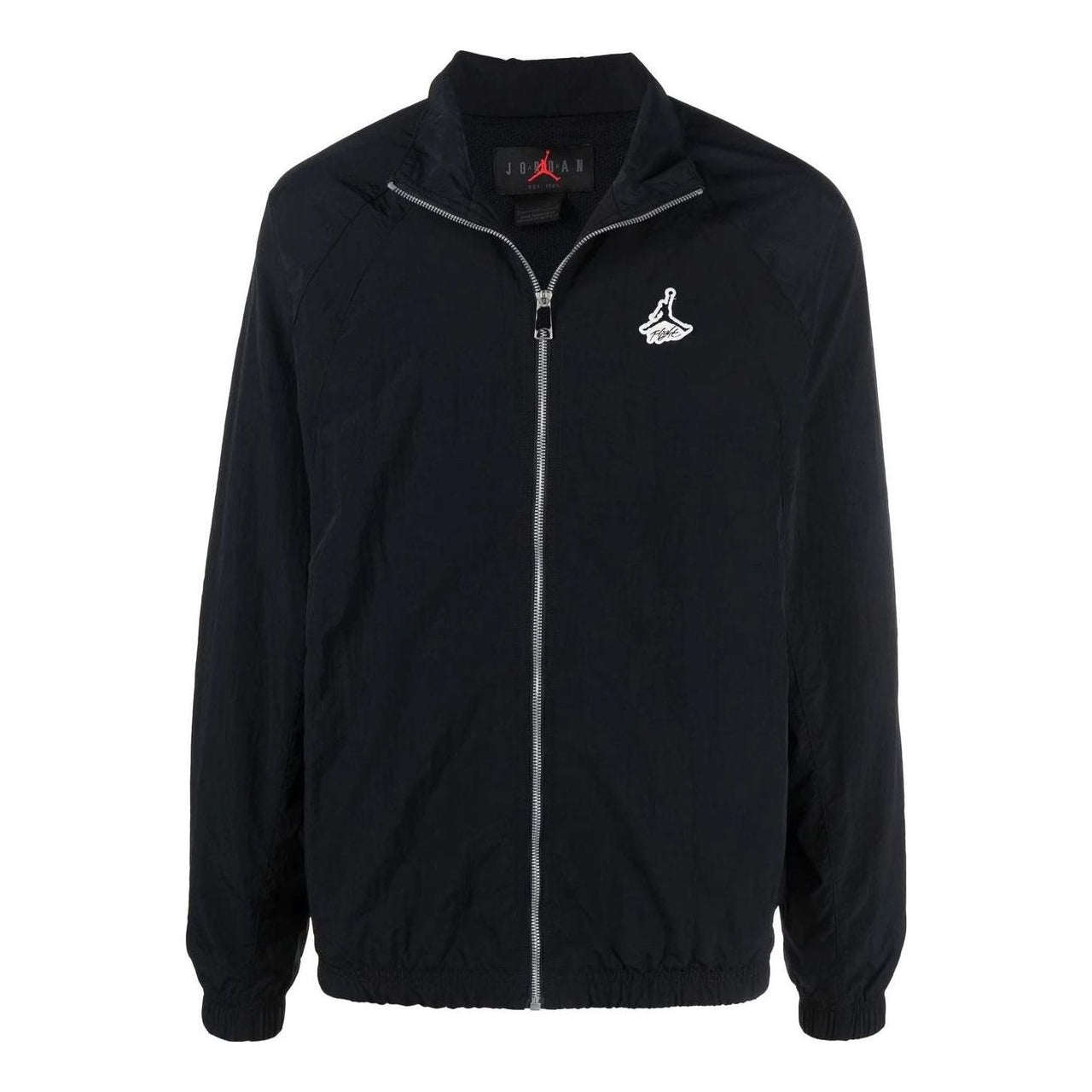 Air Jordan Metallic Zipper Sports Jacket Men's Black DH9037-010