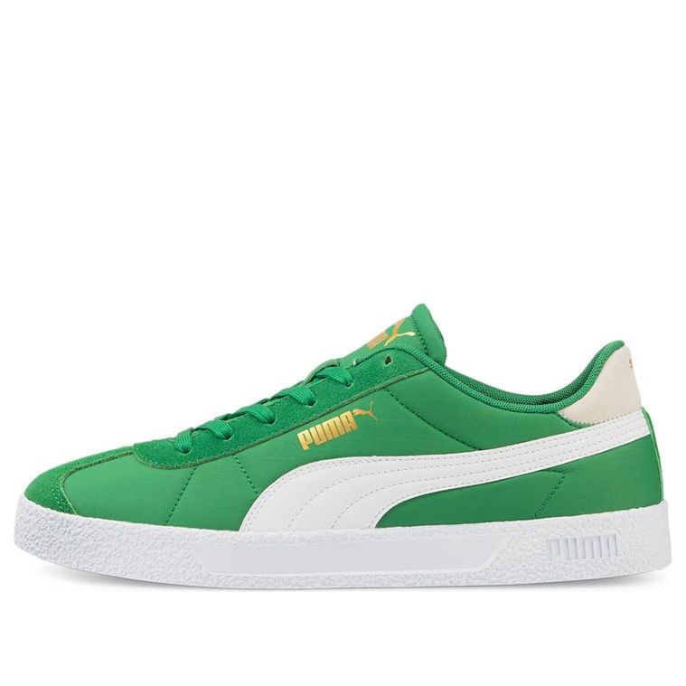 PUMA Club Nylon Casual Skateboarding Shoes Unisex Green White 384822-05
