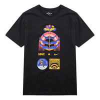 Nike Printing Pattern Round Neck Short Sleeve Black DM5431-010