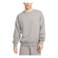 Nike Solo Swoosh French Terry Crew Neck Top 'Grey' DX0812-029