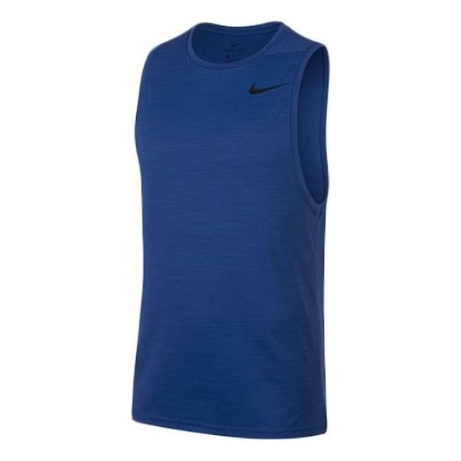 Men's Nike Sleeveless Training Tight Blue Vest AQ0464-480