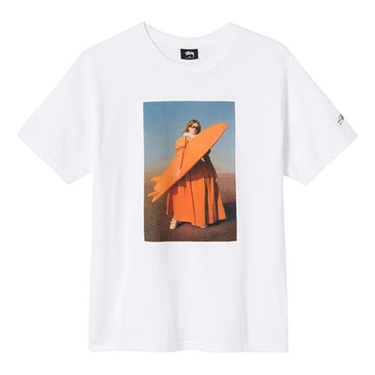 Stussy Maiden Skateboard Short Sleeve Unisex White 3903579