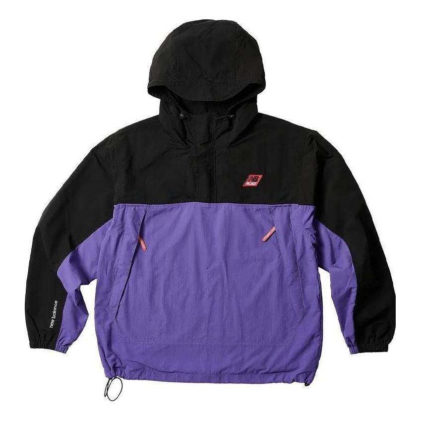 Palace x New Balance Pop Over Shell Jacket 'Black Purple' P24NBJK001