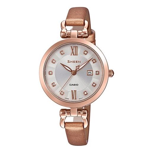 CASIO Quartz SHEEN Sapphire Crystal Waterproof Gold Strap Gold Analog SHE-4536PGL-7BUPRD