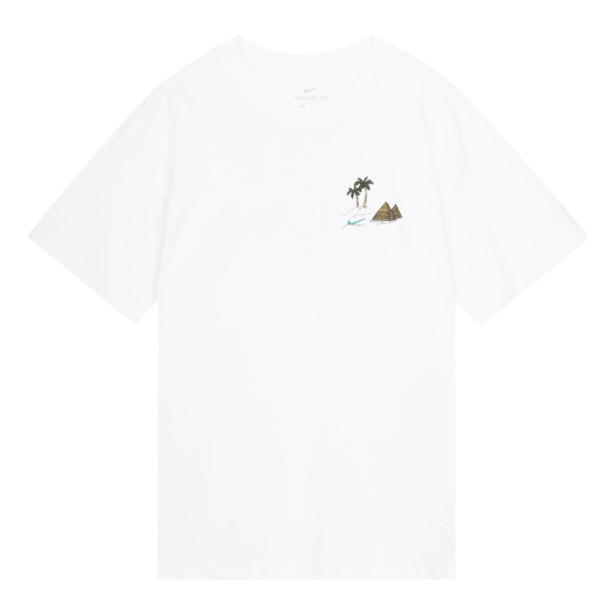 Nike SB Back Skateboard Round Neck Short Sleeve White DD8914-100