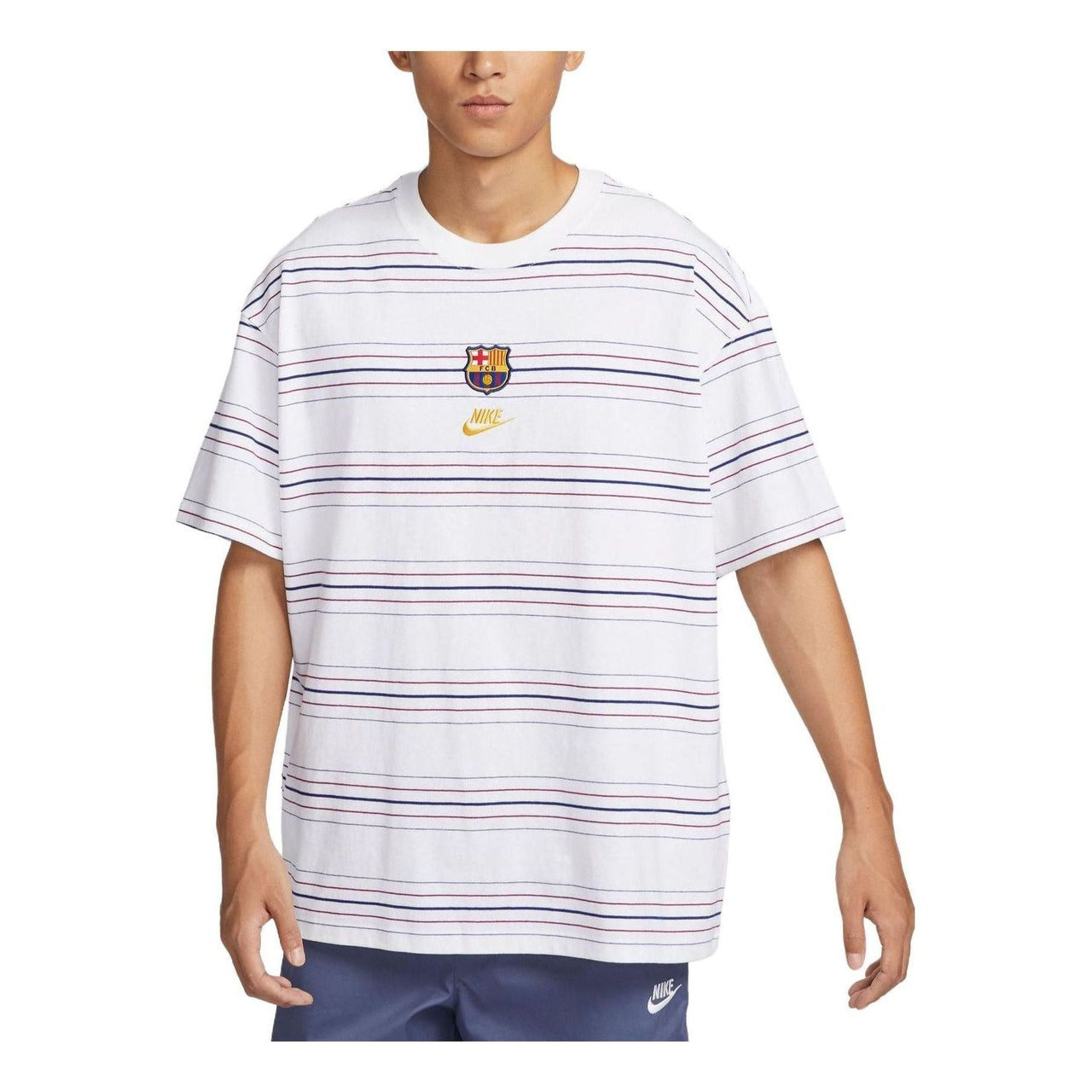 Nike Fc Barcelona Premium Essentials T-Shirt 'White' FN2657-100