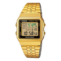 CASIO Classical Vintage Square Mens Gold Digital A500WGA-1