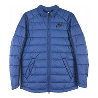 Nike Men's Sports Warm Woven Cotton Jacket Blue 943355-423