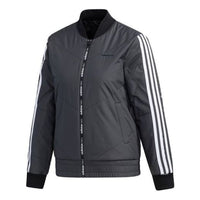 (WMNS) adidas Neo Winter Cropped Jacket 'Black White' GJ8855