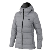 (WMNS) adidas Sportswear Helionic MEL Hooded Jacket 'Grey' CZ1385