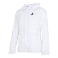 (WMNS) adidas Breathable Lightweight Jacket 'White' GQ0628